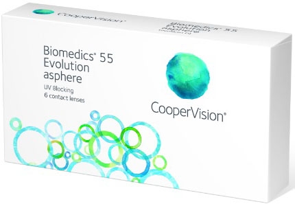 Biomedics 55 Evolution 6 pk månedslinse